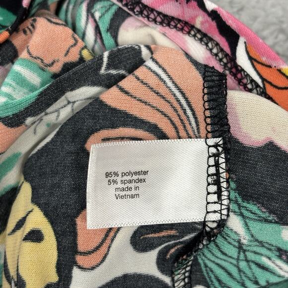 Lane Bryant Womens Plus Top Floral size 18/20 Bow Tie Hem autumn - Picture 12 of 13